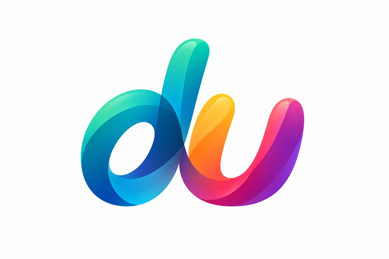 Colourful ribbon-shaped logo