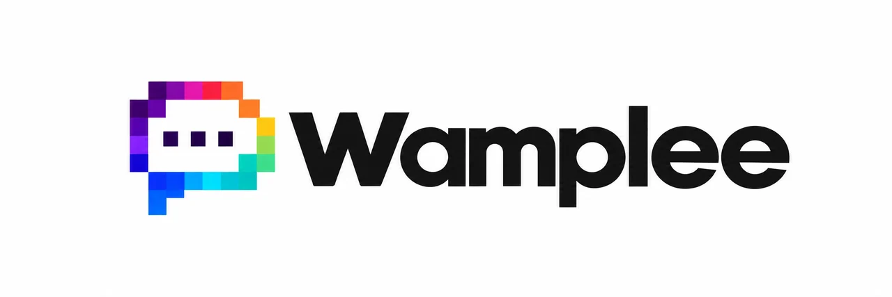 Wamplee pixel chat logo